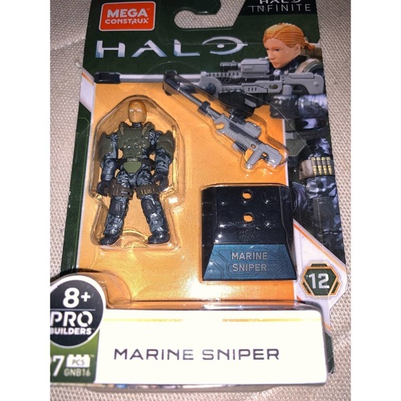 MEGA Halo Infinite Heroes Series 12 Marine Sniper Female Mini Figure - Picture 2 of 3
